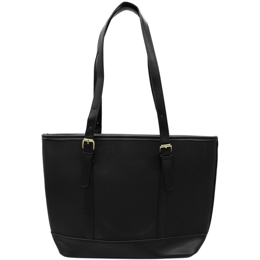 Bolsa de Ombro Ajustável Luna Kiss Grande Textura Feminina Preto 2
