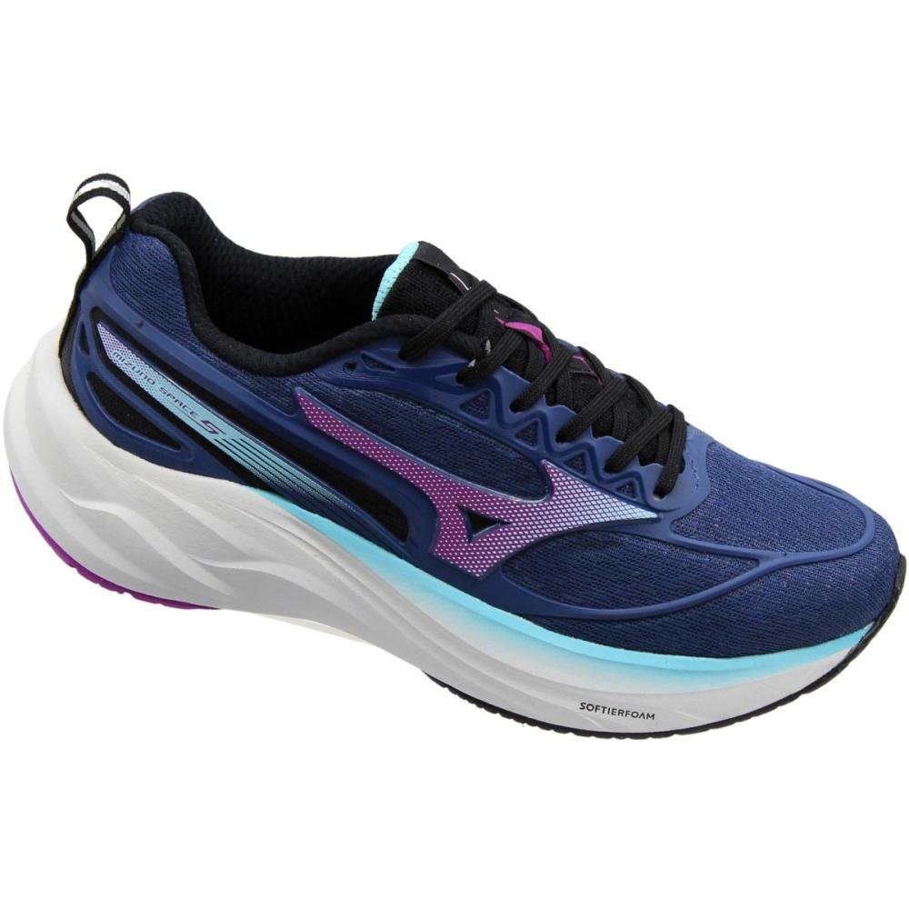 Tênis Esportivo Mizuno Space 5 Softier Foam Feminino Azul 3