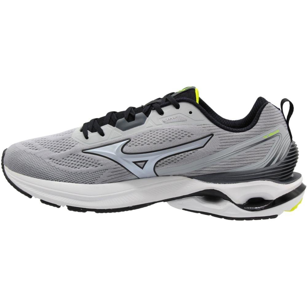 Tênis Esportivo Mizuno Wave Dynasty 7 Tamanho Especial Masculino Cinza 2