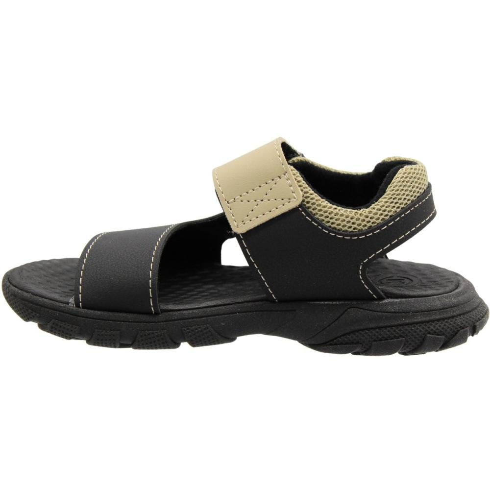 Sandália Papete Infantil Molekinho Rustico Menino  Preto 3