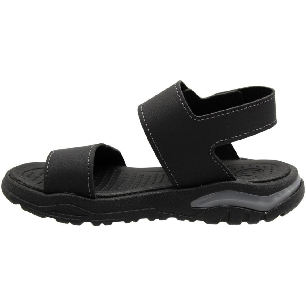 Sandália Papete Infantil Molekinho Rustico Confortável Menino Preto 2