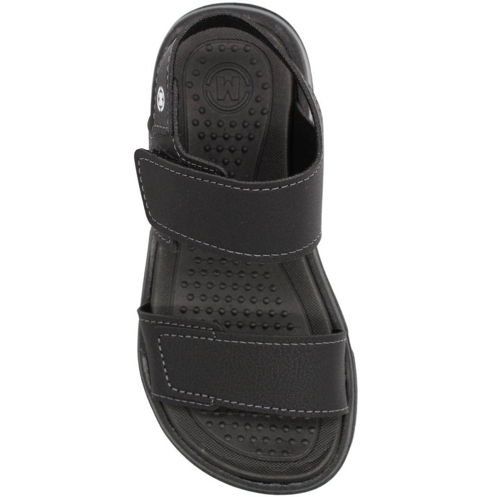 Sandália Papete Infantil Molekinho Rustico Confortável Menino Preto 4