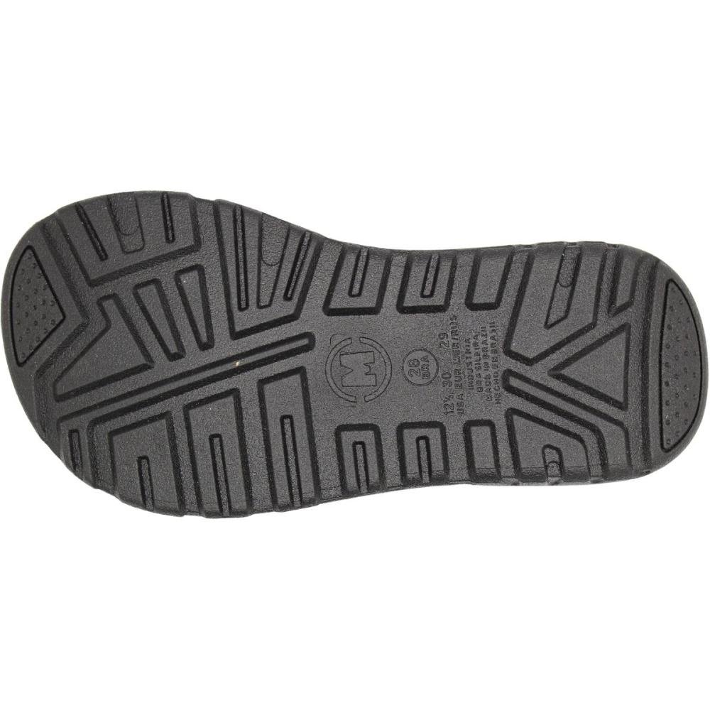 Sandália Papete Infantil Molekinho Rustico Confortável Menino Preto 5