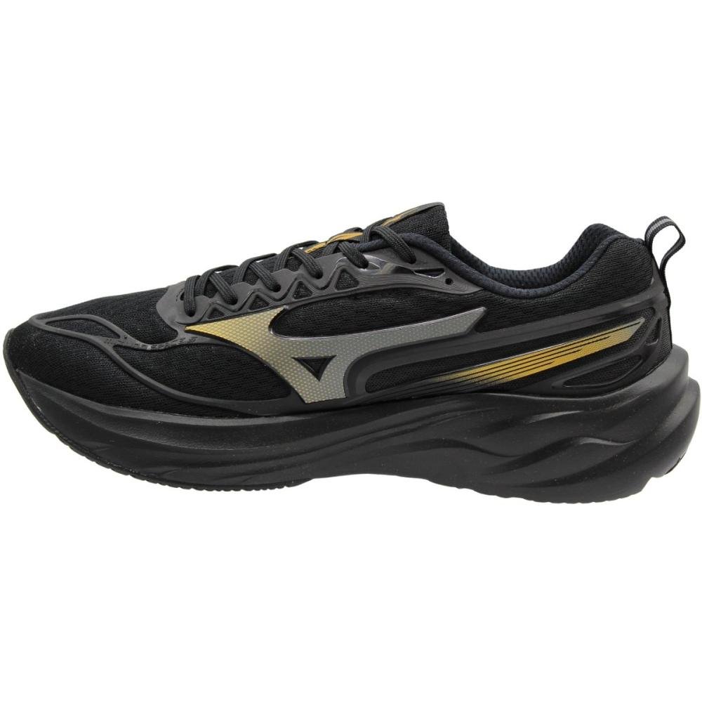 Tênis Esportivo Mizuno Space 5 Softier Foam Tamanho Especial Masculino Preto 2