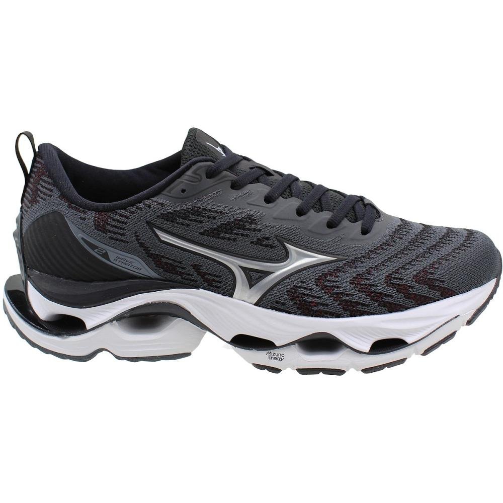 Tênis Esportivo Mizuno Wave Stratos 2 Masculino  Preto 2