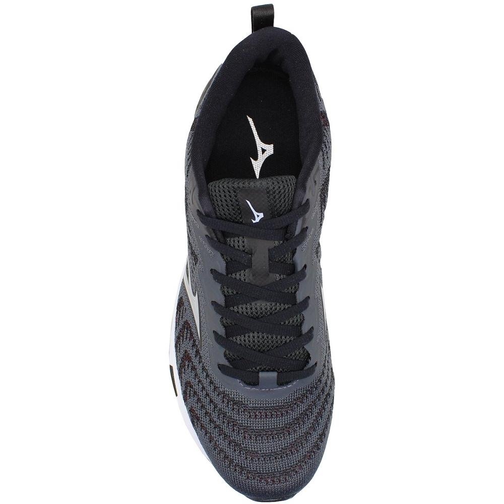Tênis Esportivo Mizuno Wave Stratos 2 Masculino  Preto 4