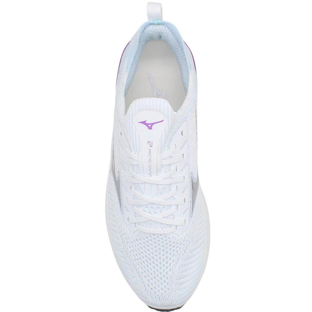 Tênis de Corrida Mizuno Glow 2 Softier Foam Feminino   Branco 4