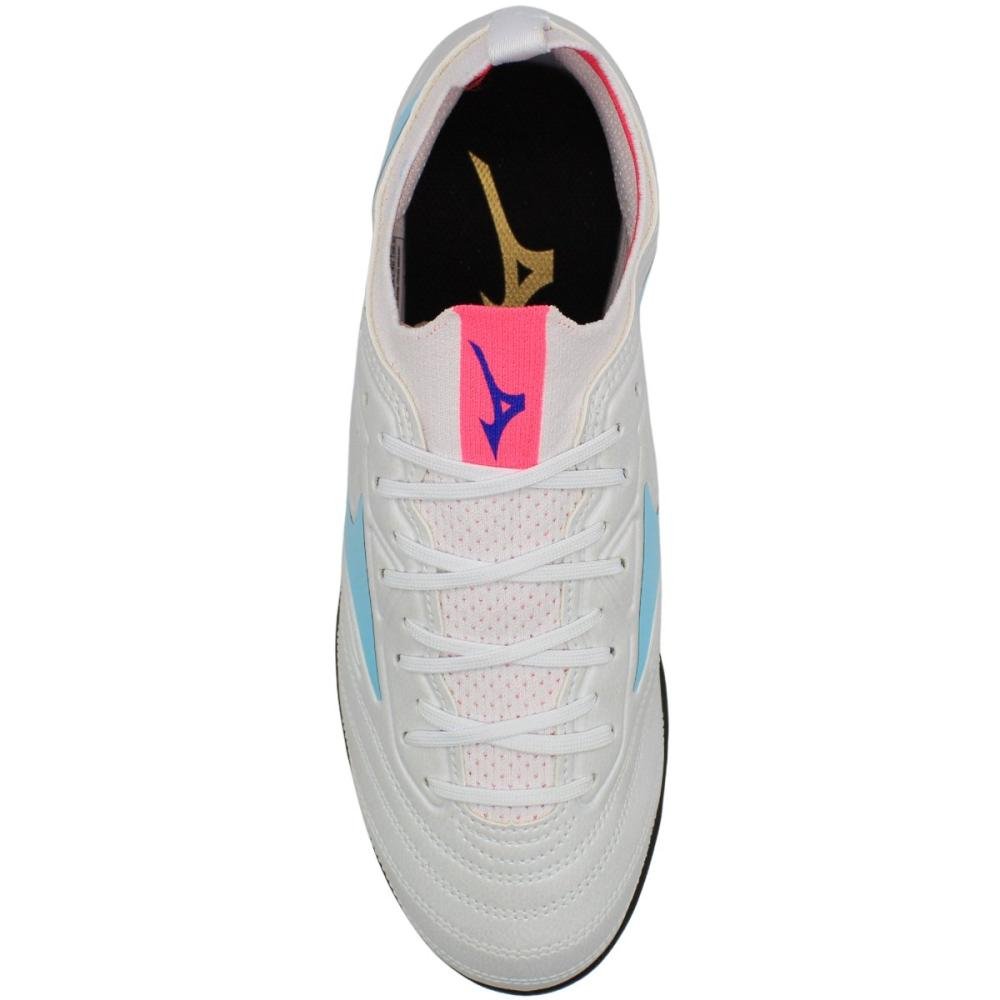 Chuteira Society Mizuno Regent AS Masculina Branco/Azul 4