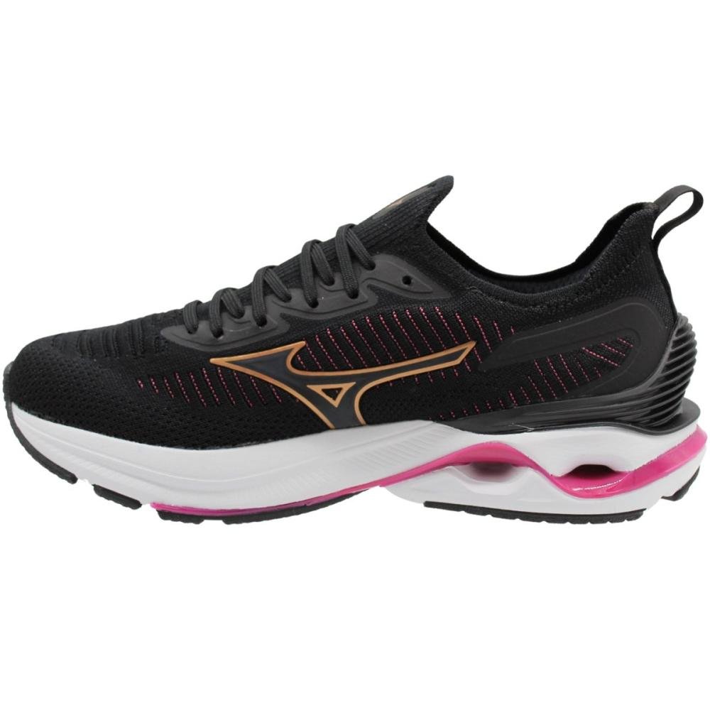 Tênis Esportivo Mizuno Wave Mirai 7 Feminino Preto 2