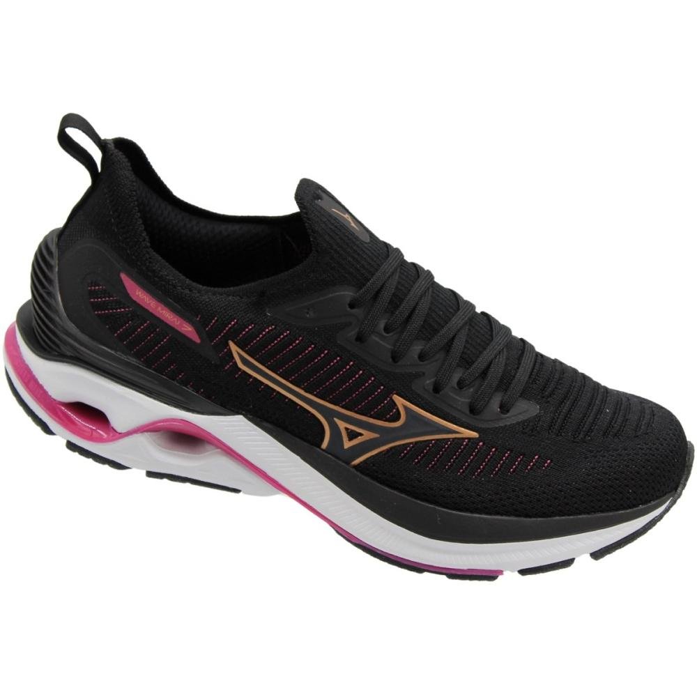 Tênis Esportivo Mizuno Wave Mirai 7 Feminino Preto 3
