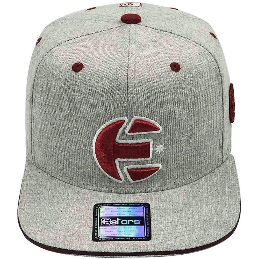 Boné Aba Reta E-Stars Brave Logo Alto Relevo Masculino