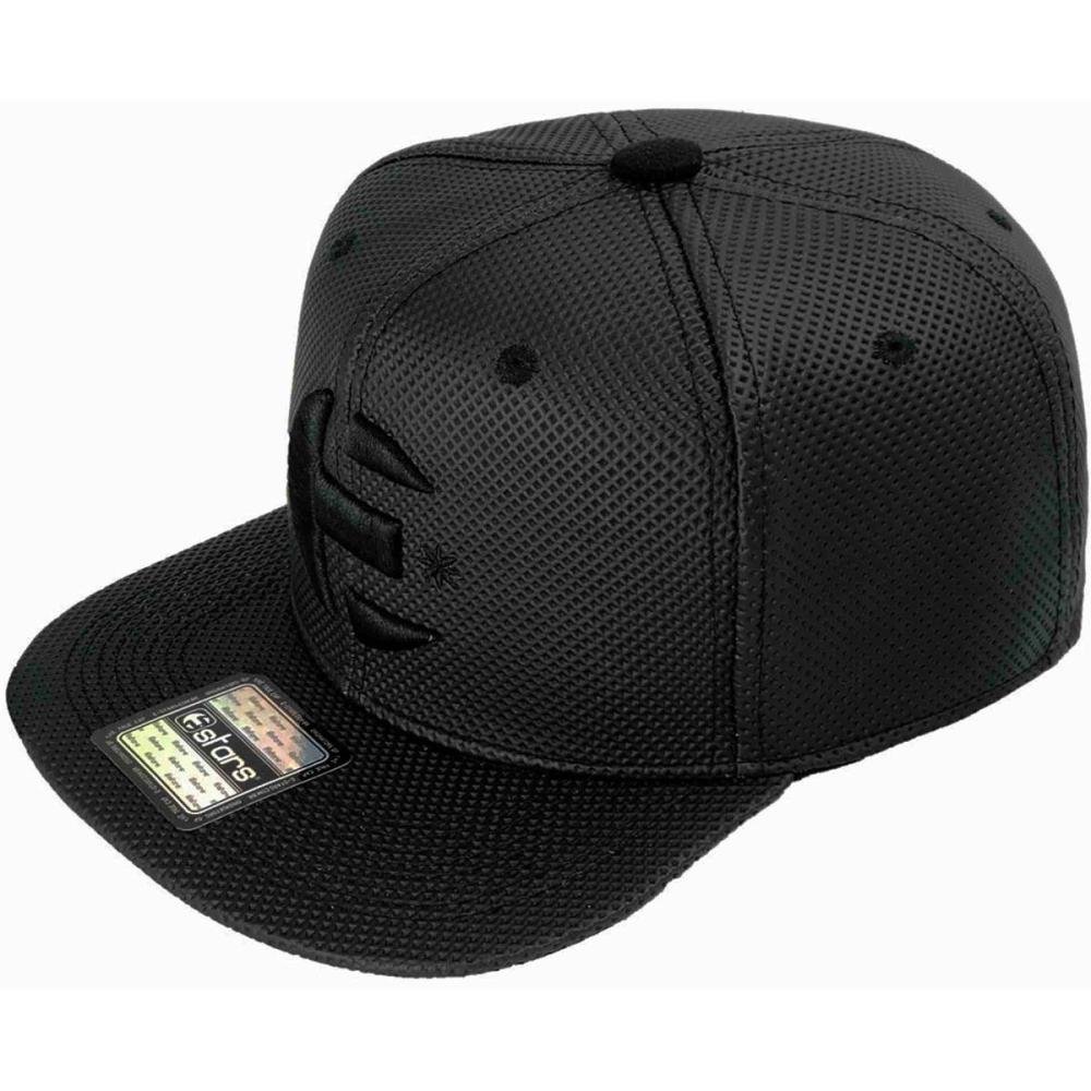 Boné Aba Reta E-Stars Original Bordado Ajustável Masculino Preto 2