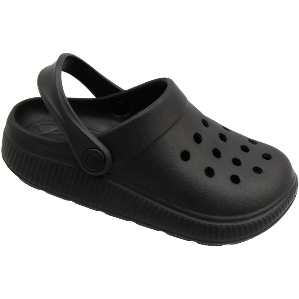 Babuche Infantil Molekinha EVA Conforto Juvenil Menina Preto 4