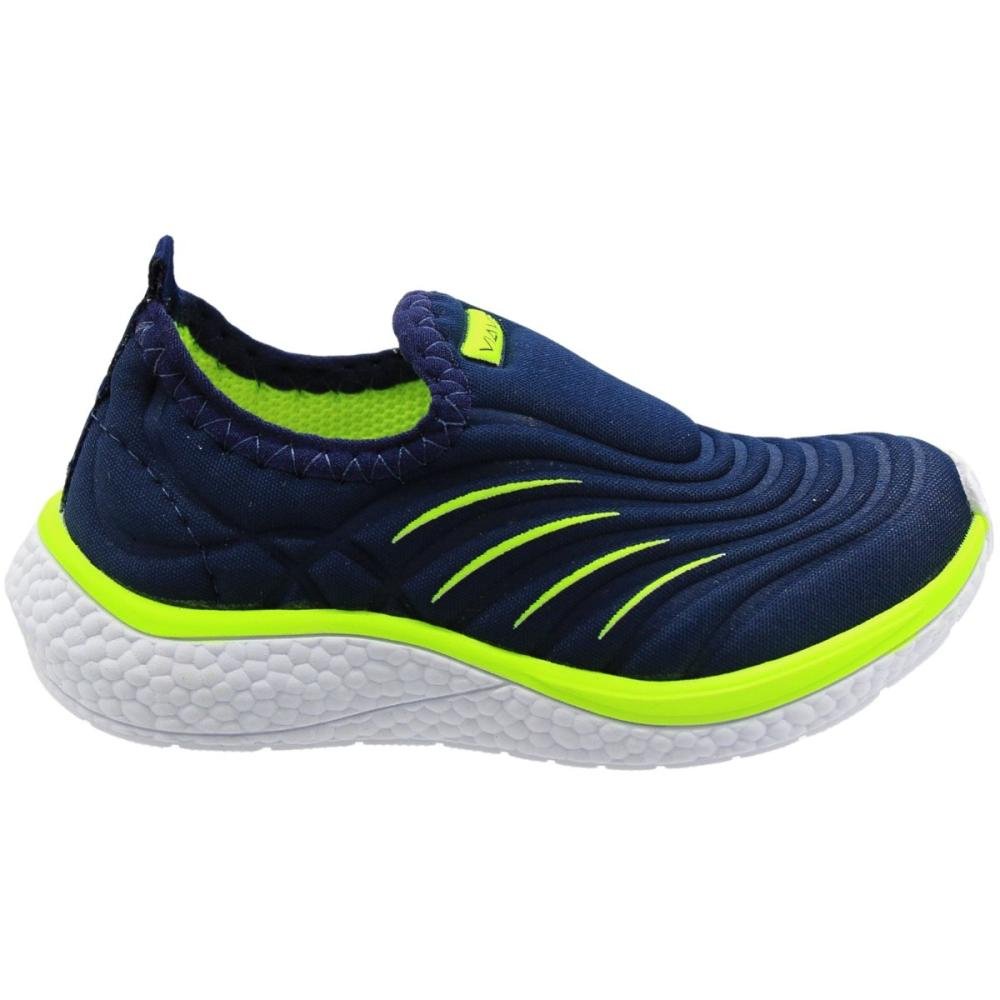 Tênis Infantil Via Vip Slip On Conforto Ondulado Menino