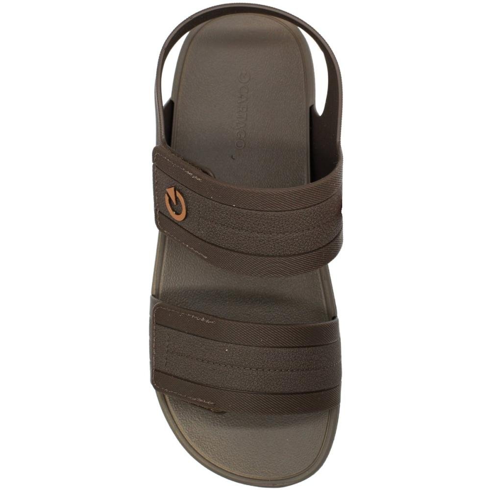 Sandalia Cartago Atlanta Confortável Masculina Marrom 4
