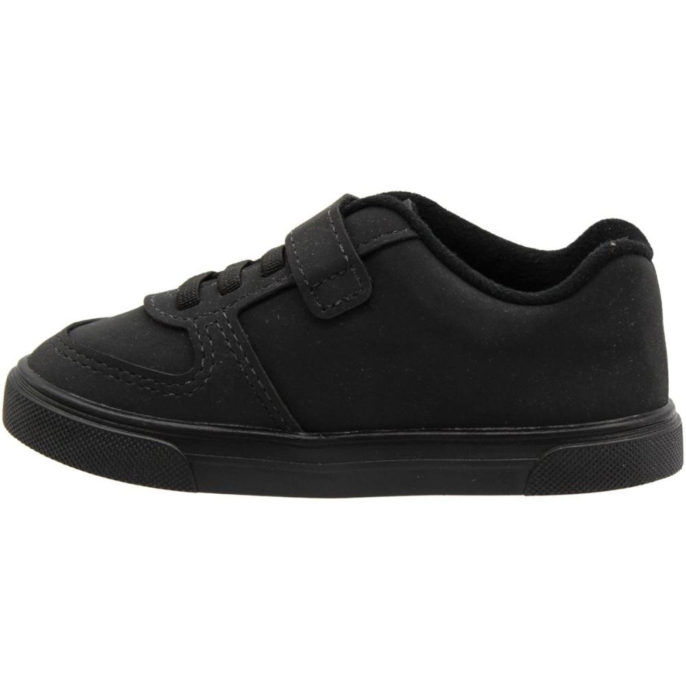 Tênis Casual Infantil Molekinho Sneaker Tira Autocolante Menino Preto 2