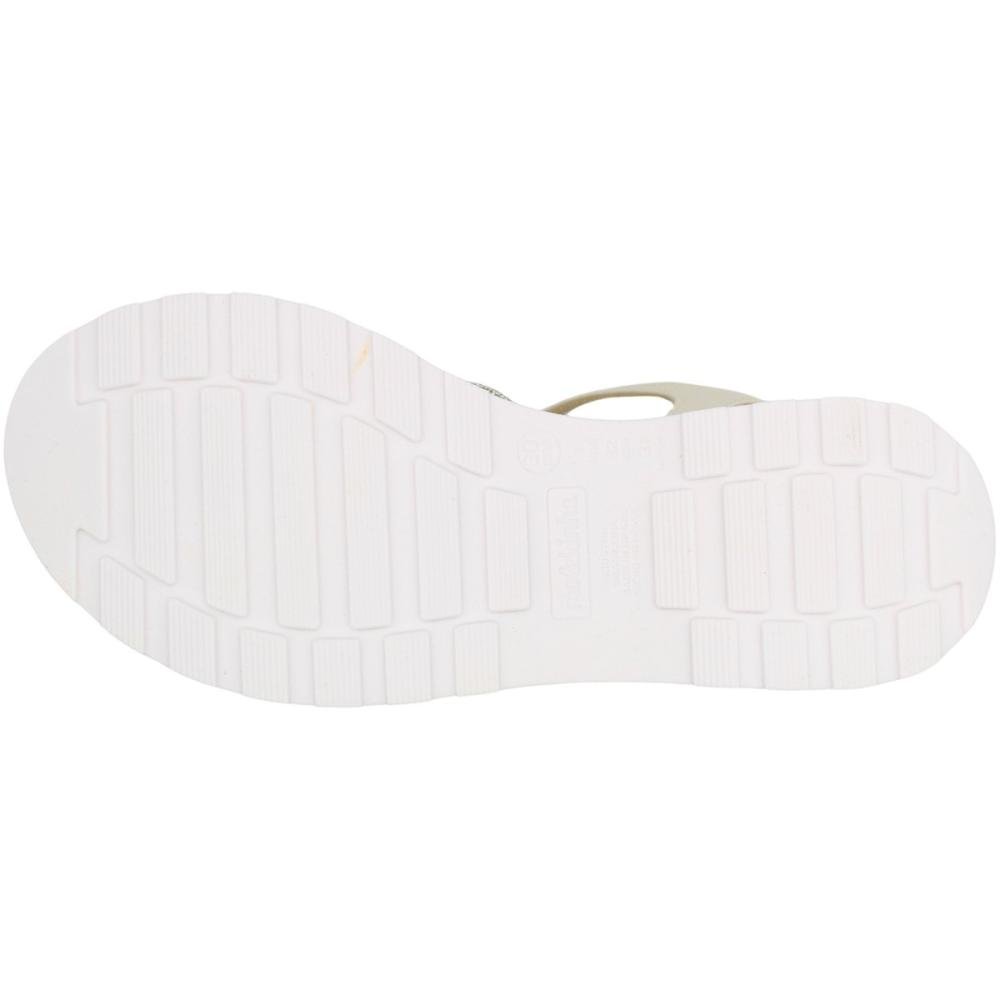 Sandália Salto Baixo Juvenil Molekinha Tiras Strass Menina Branco 5