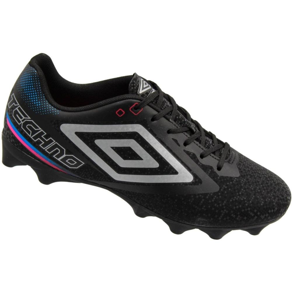 Chuteira De Campo Umbro Techno II Pixel Masculina Preto 3