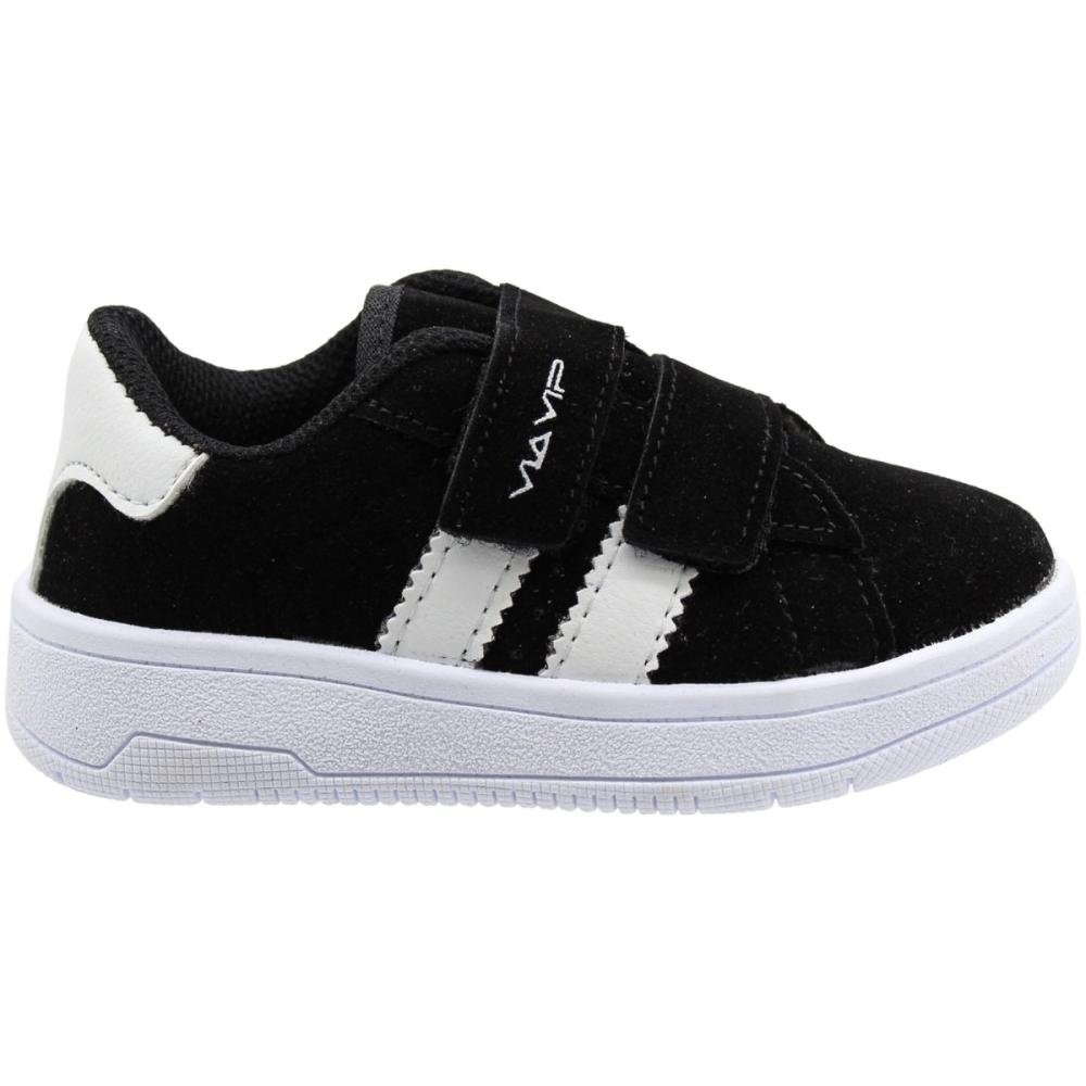 Tênis Casual Infantil Via Vip Fechamento Contato Camurção Menino