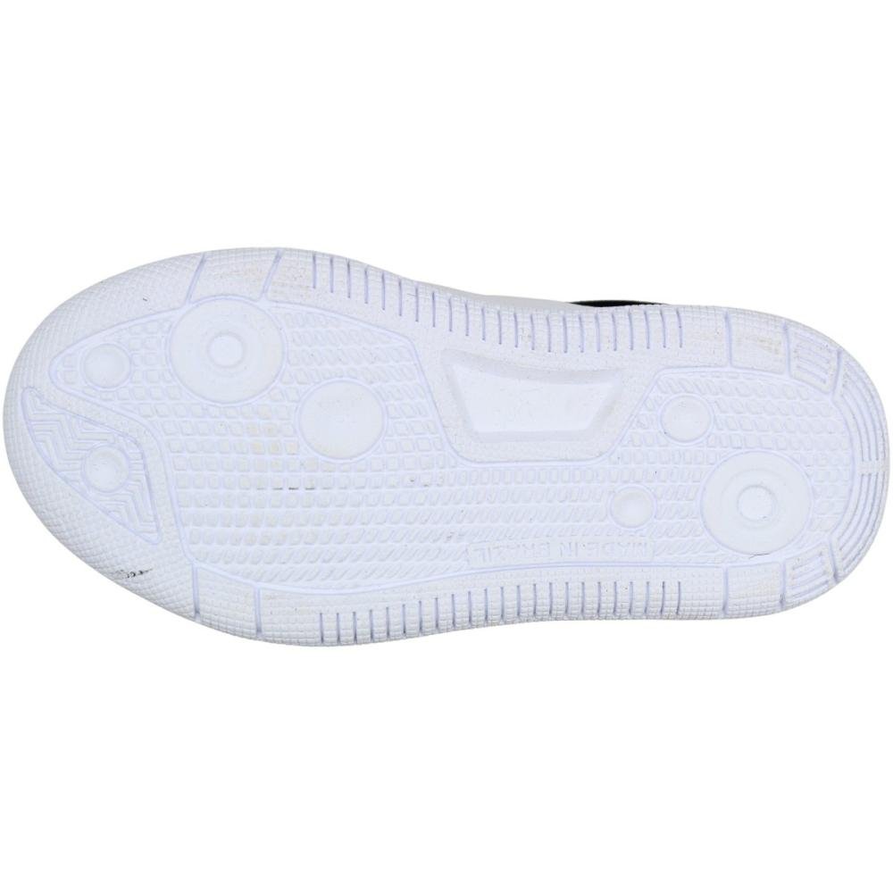 Tênis Casual Infantil Via Vip Fechamento Contato Camurção Menino Preto 5