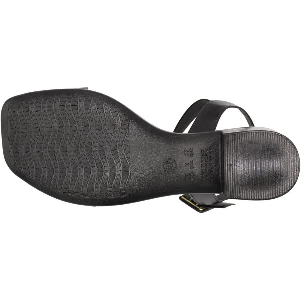 Sandália Salto Baixo Via Scarpa Confort Fivela Feminina Preto 5