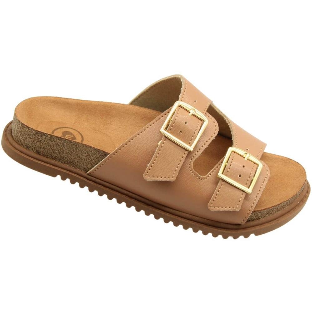 Tamanco Juvenil Molekinha Napa Turim Camurça Menina Bege 3