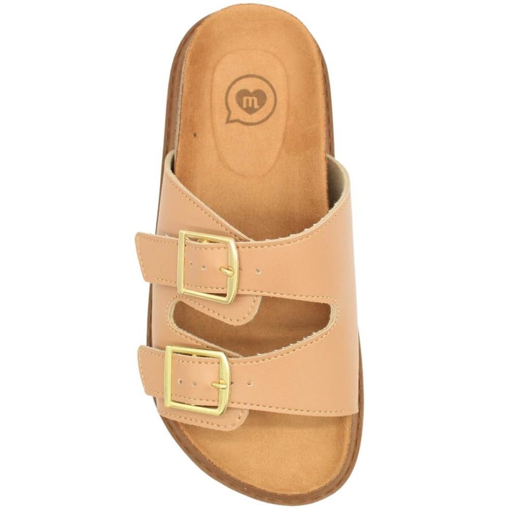 Tamanco Juvenil Molekinha Napa Turim Camurça Menina Bege 4