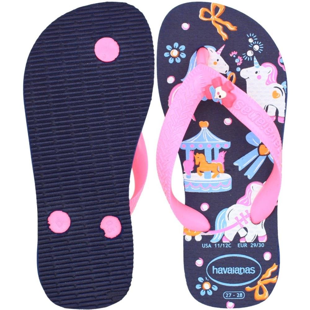 Chinelo Infantil Havaianas Fantasy Feminino Azul 3