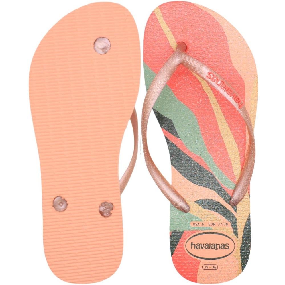 Chinelo Havaianas Slim Palette Glow Feminino Salmão 3