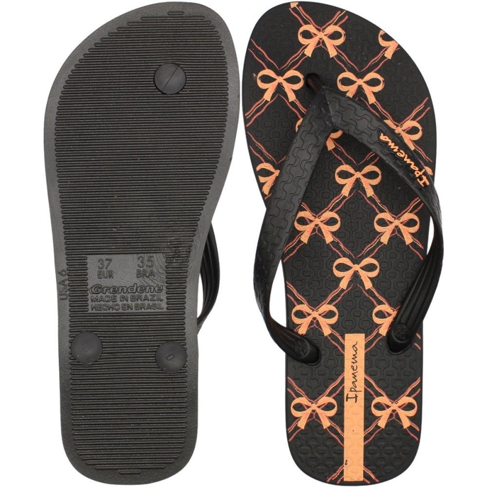 Chinelo De Dedo Ipanema Happy Laços Feminino Preto 3