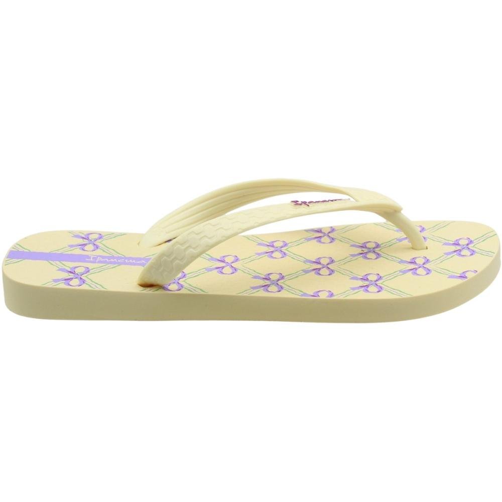 Chinelo De Dedo Ipanema Happy Laços Feminino Bege 2