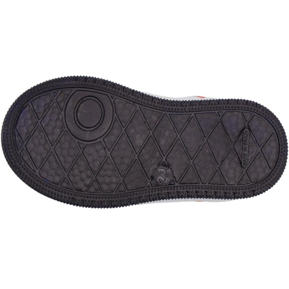 Tênis Casual Infantil Via Vip Fechamento Alto Colante Menino Branco/Bege 5