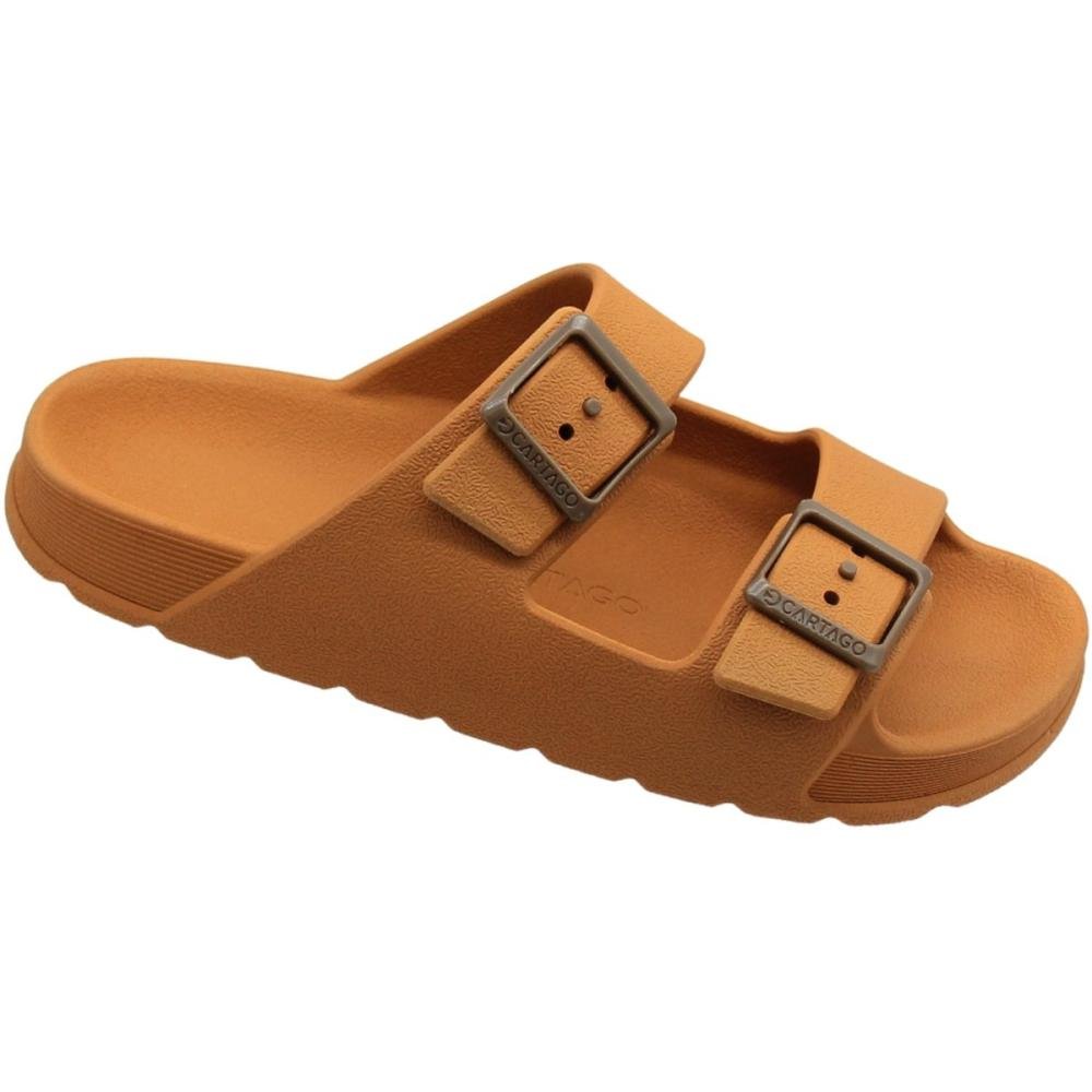 Chinelo Slide Juvenil Cartago Torino Fivelas Menino Marrom 3