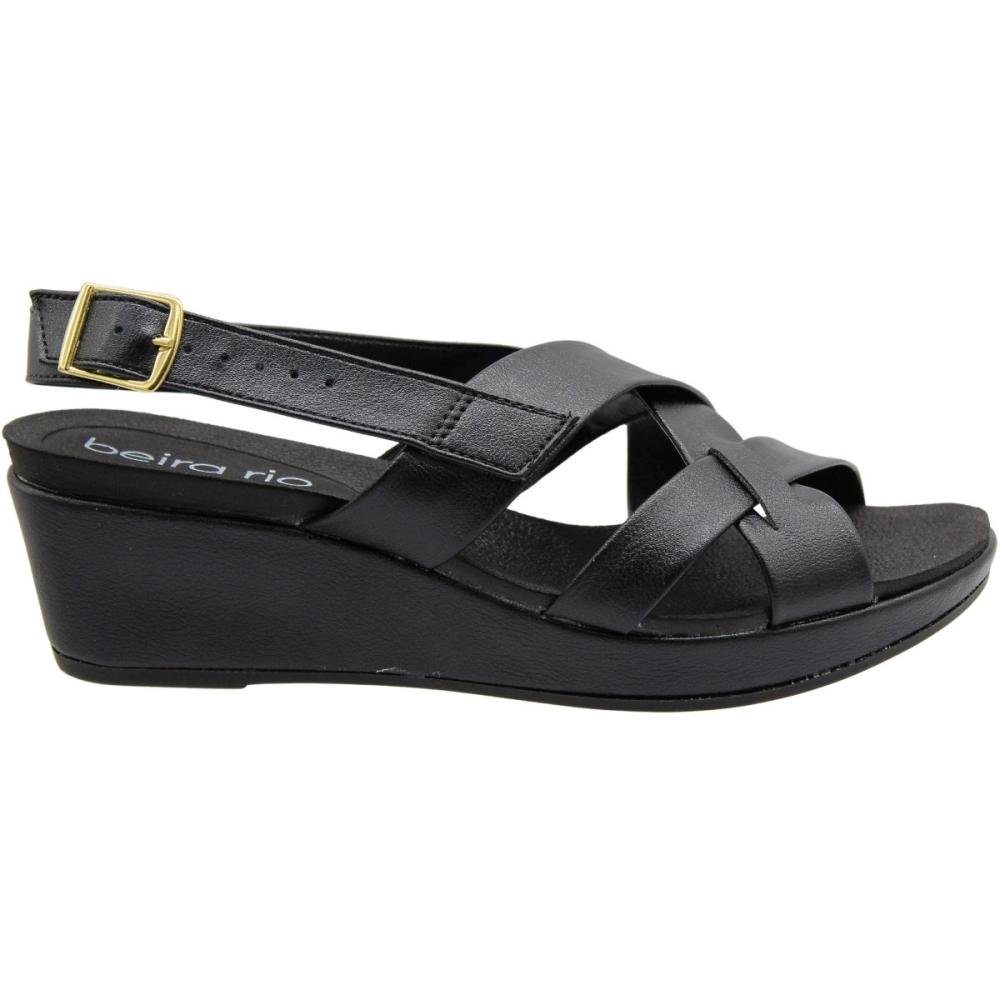 Sandália Beira Rio Anabella Salto Médio London Feminina