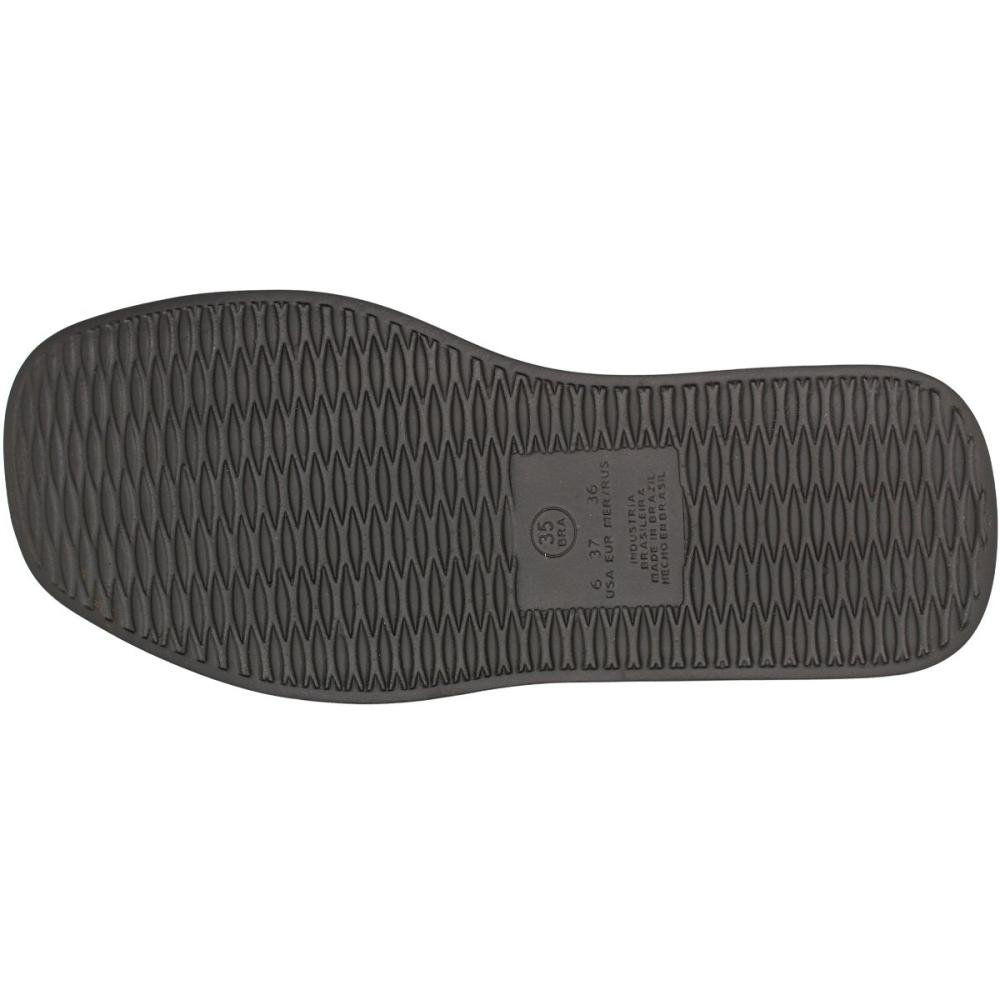 Tamanco Anabela Beira Rio Tira Pronta Wires Strass Feminina Preto 5