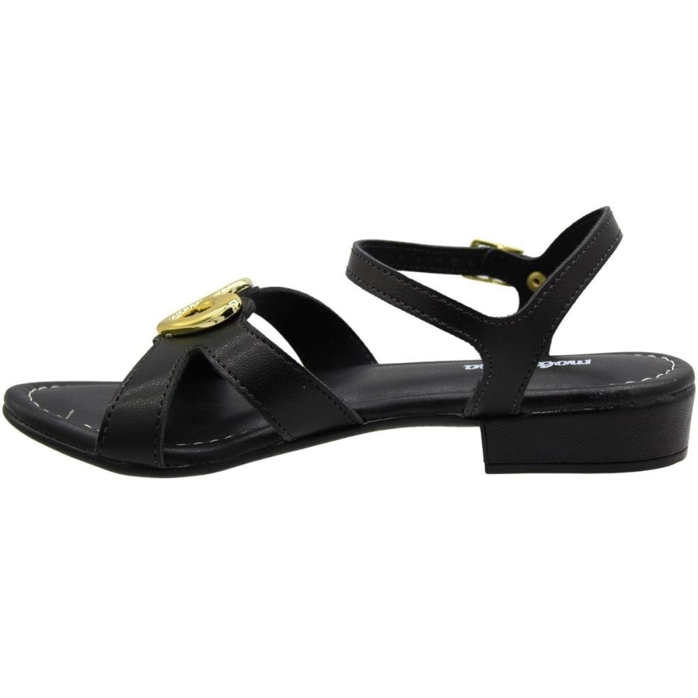 Sandália Infantil Molekinha Saltinho Coração Napa Juvenil Menina Preto 3