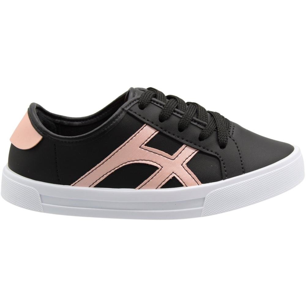 Tênis Casual Infantil Molekinha Flatform Recortes Menina