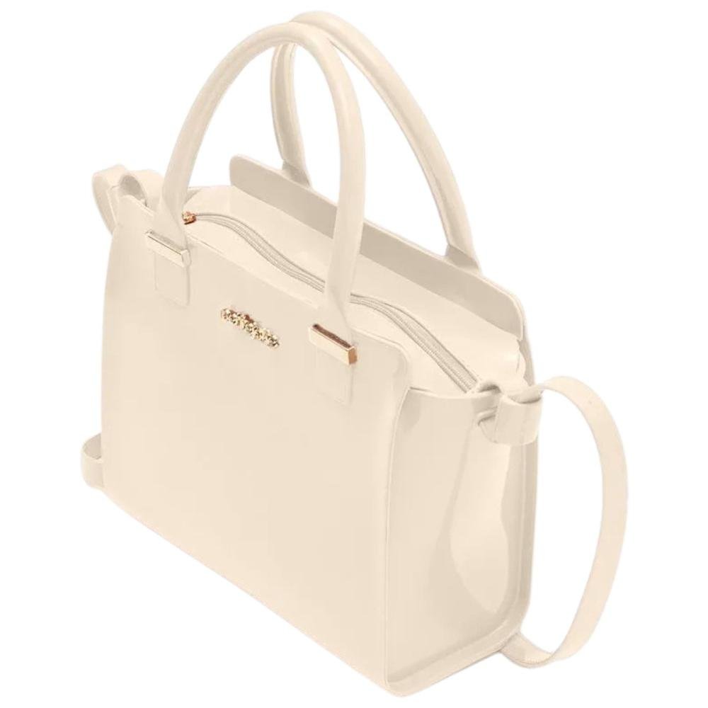 Bolsa Petite Jolie Love II Transversal J-Lastic Feminina Bege 4