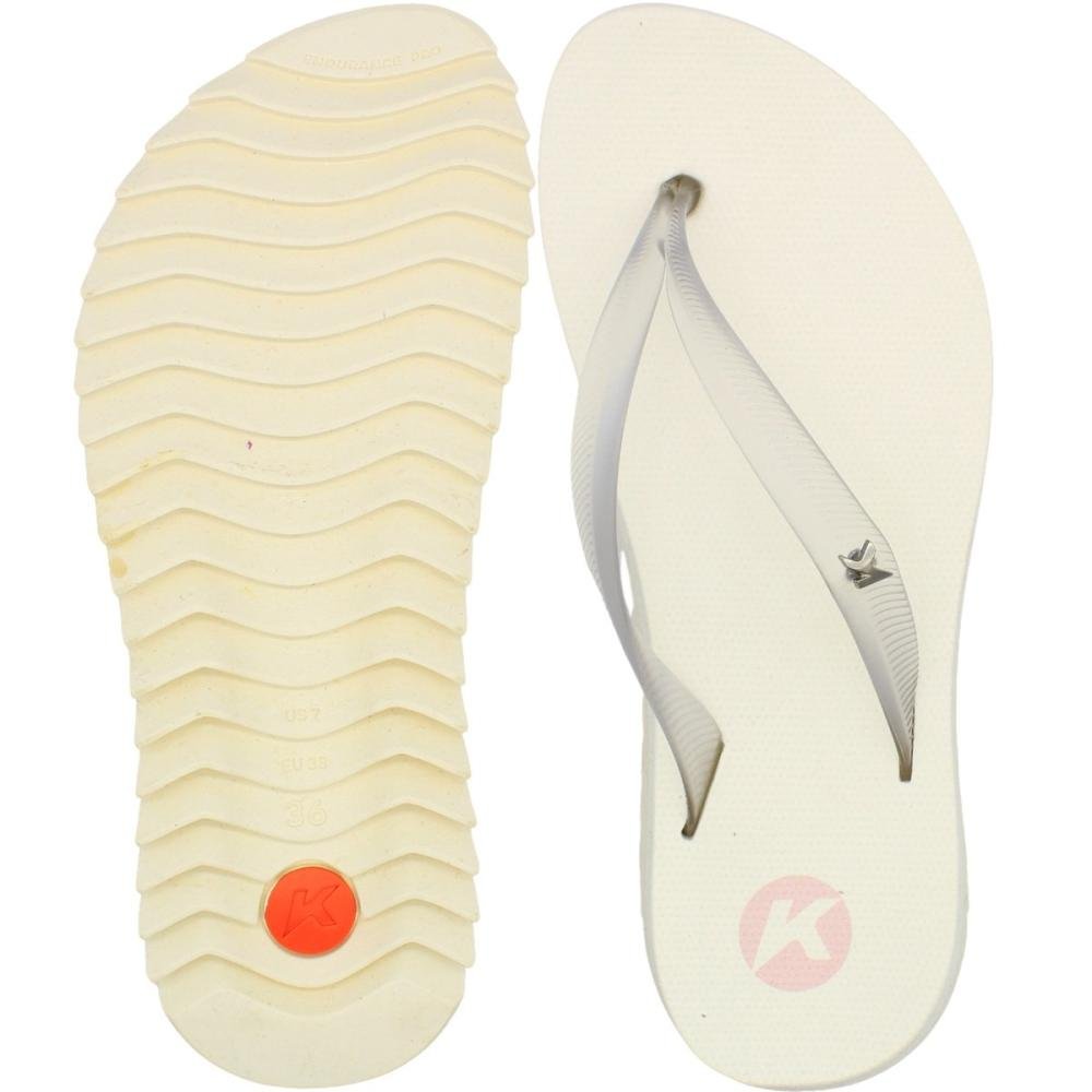 Sandália de Dedo Kenner Ibiza Pro Lisa Tratorada Feminina Branco 3