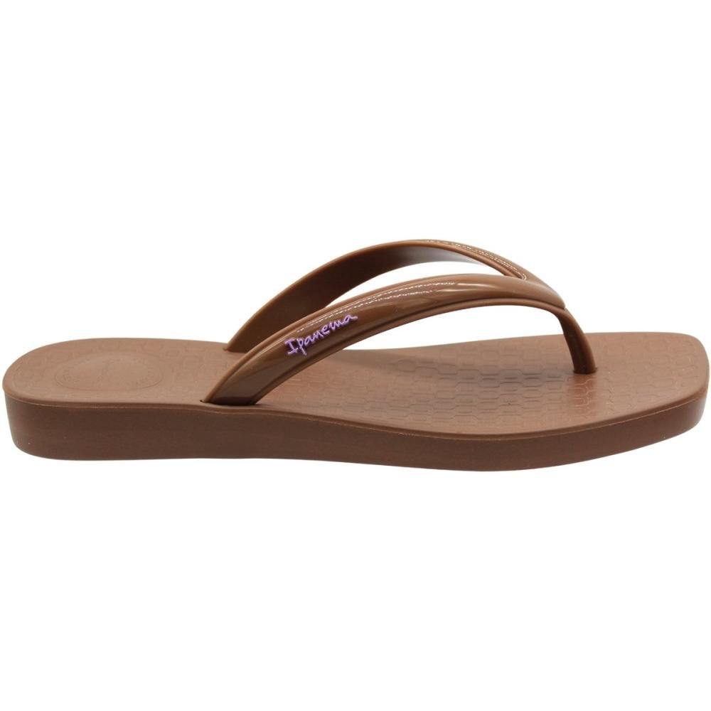 Chinelo de Dedo Ipanema Pluma Super Leve Feminino Marrom 2