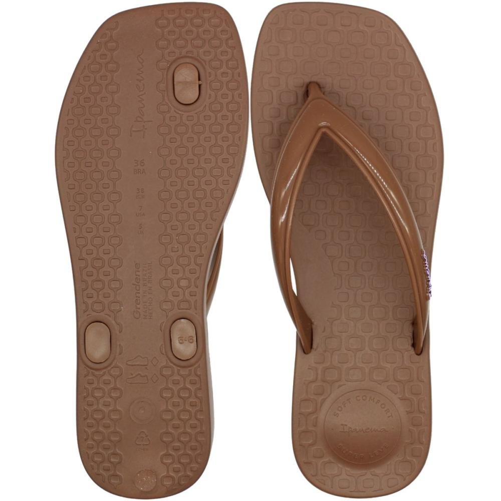 Chinelo de Dedo Ipanema Pluma Super Leve Feminino Marrom 3