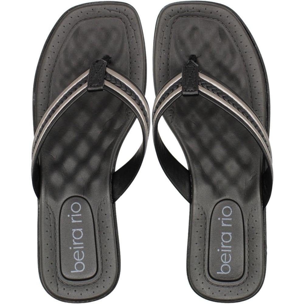 Tamanco Beira Rio Brilho Itália Anabela Comfort Napa Feminino