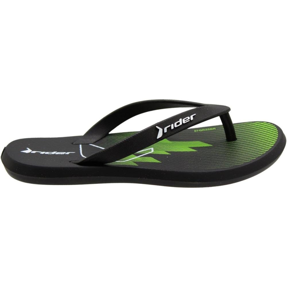 Chinelo de Dedo Infantil Rider R1 Menino Preto 2