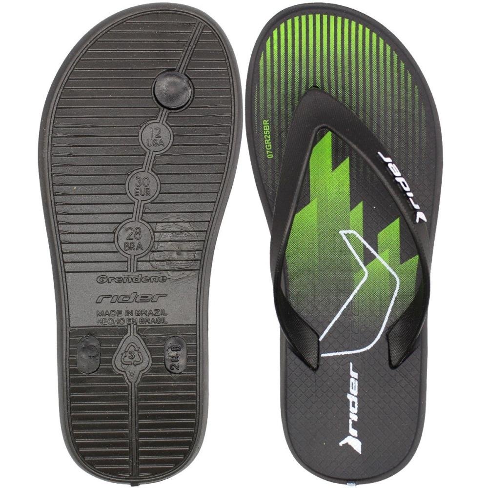Chinelo de Dedo Infantil Rider R1 Menino Preto 3
