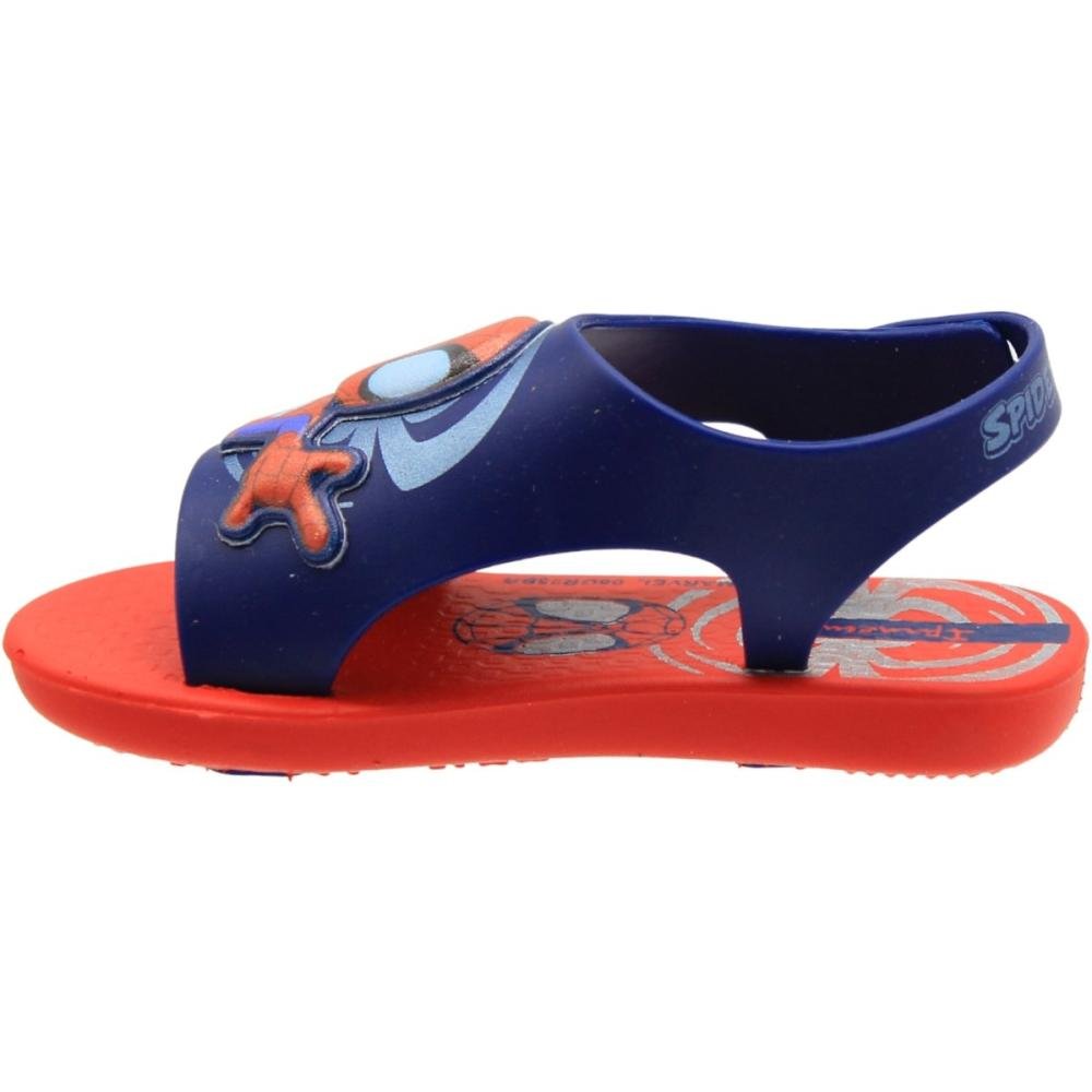 Sandália Baby Ipanema Spider Divertido Menino Azul/Vermelho 2