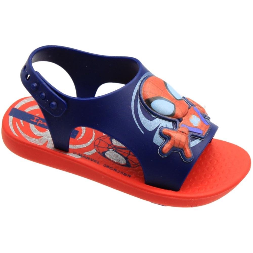 Sandália Baby Ipanema Spider Divertido Menino Azul/Vermelho 3