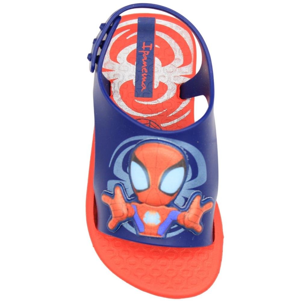 Sandália Baby Ipanema Spider Divertido Menino Azul/Vermelho 4
