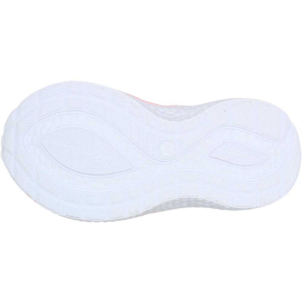 Tênis Infantil Via Vip Corações Escolar Tecido Sem Cadarço Menina Rosa 5