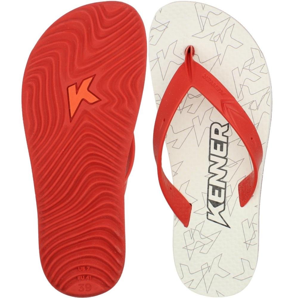 Sandália de Dedo Kenner Summer Institucional Masculina Vermelho 3