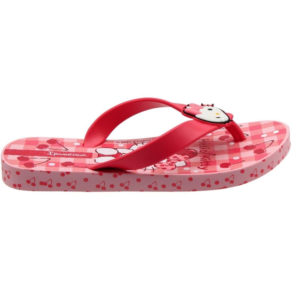 Chinelo de Dedo Infantil Ipanema Gatinha Funny Menina Vermelho 2